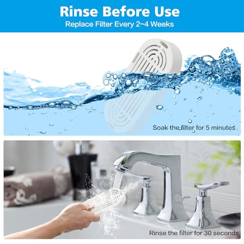 Cat Water Fountain Filter Replacement for Stainless Steel Pet Fountain