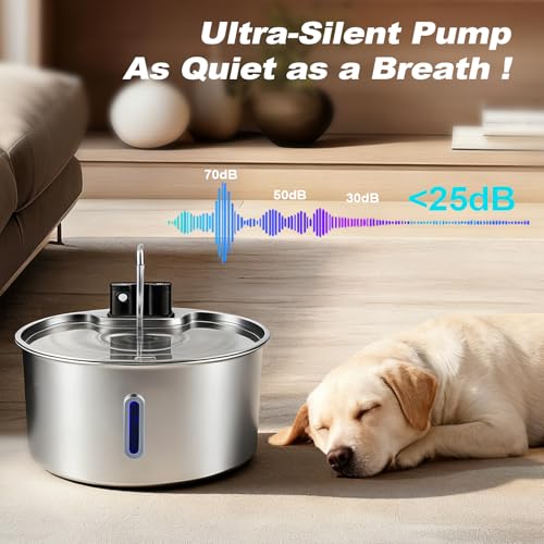 Dog Water Fountain for Large Dogs