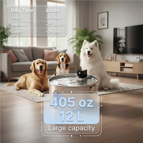 Bloomest 12L Cordless Pet Water Fountain