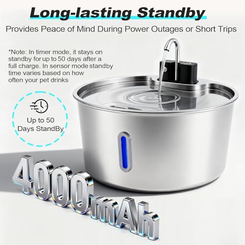 Dog Water Fountain for Large Dogs