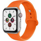 For Apple Watch Band 38Mm 40Mm 41Mm 42Mm 44Mm 45Mm 46Mm 49Mm Soft Silicone Sport Strap Compatible for Apple Iwatch Ultra 2 Ultra Series 10/9/8/7/6/5/4/3/2/SE 2/Se(White,38/40/41/42Mm(Series 10)-S/M)