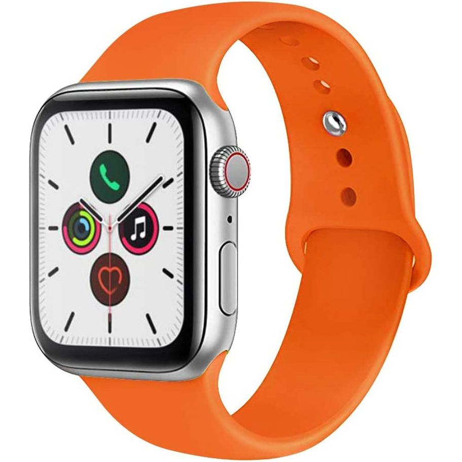 For Apple Watch Band 38Mm 40Mm 41Mm 42Mm 44Mm 45Mm 46Mm 49Mm Soft Silicone Sport Strap Compatible for Apple Iwatch Ultra 2 Ultra Series 10/9/8/7/6/5/4/3/2/SE 2/Se(White,38/40/41/42Mm(Series 10)-S/M)