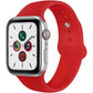 For Apple Watch Band 38Mm 40Mm 41Mm 42Mm 44Mm 45Mm 46Mm 49Mm Soft Silicone Sport Strap Compatible for Apple Iwatch Ultra 2 Ultra Series 10/9/8/7/6/5/4/3/2/SE 2/Se(White,38/40/41/42Mm(Series 10)-S/M)