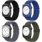 4 Pack Braided Stretchy Solo Loop Compatible with Apple Watch Band 38/40/41/42Mm, 42/44/45/46/49Mm Women Men, Adjustable Nylon Strap Wristband for Iwatch Series10 9 8 7 6 SE 5 4 3 2 1 Ultra1/2