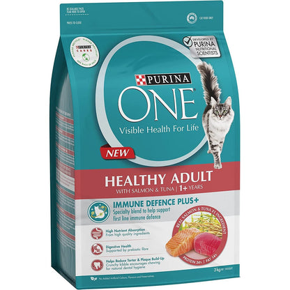 Adult Dry Cat Food Immune Defence Plus+ Salmon & Tuna 3Kg