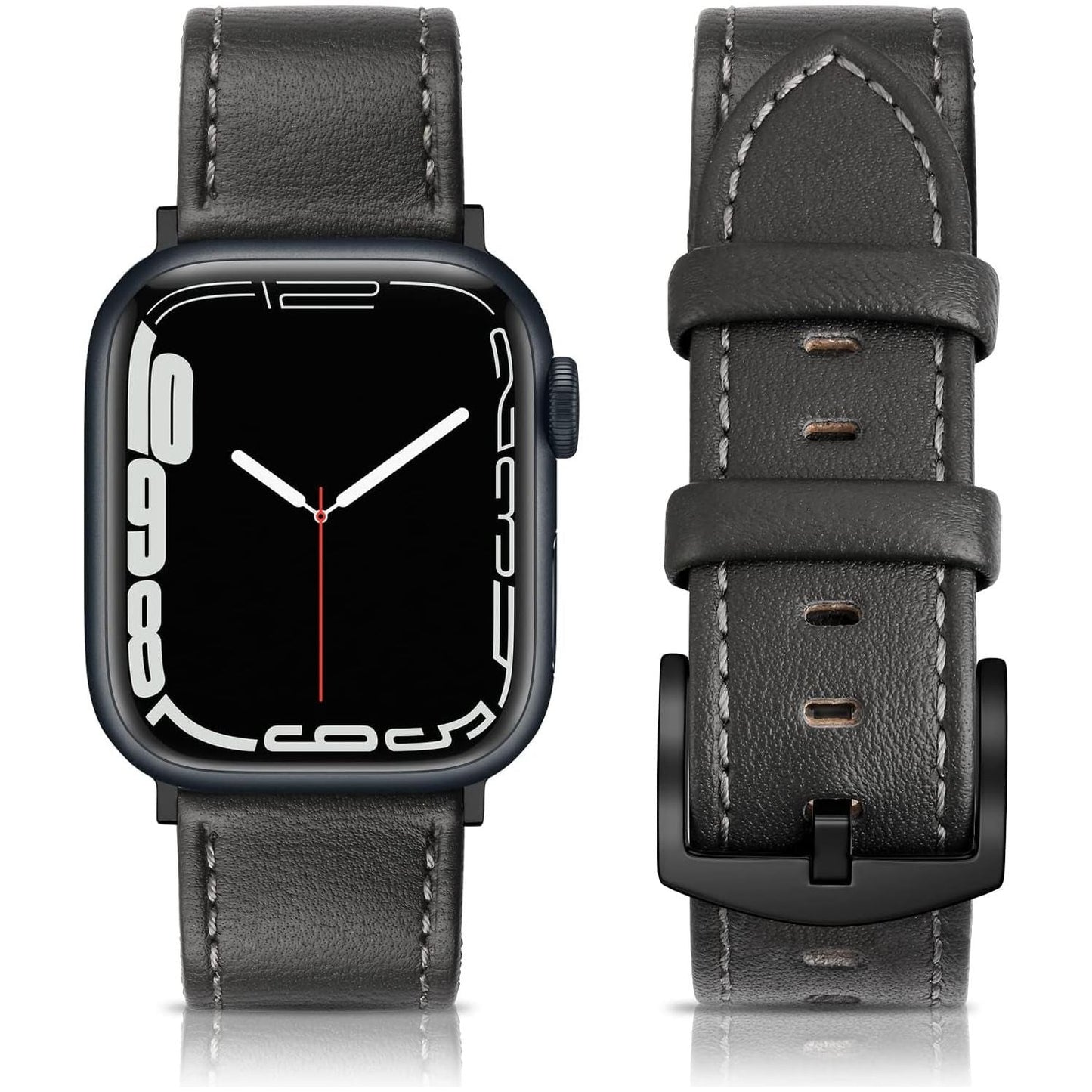 Leather Bands Compatible with Apple Watch 42Mm 44Mm 45Mm Band Men Women,Vintage Genuine Leather Wristband Replacement Band Compatible for Apple Iwatch Series 8 7 6 5 4 3 2 1 SE Sports Edition