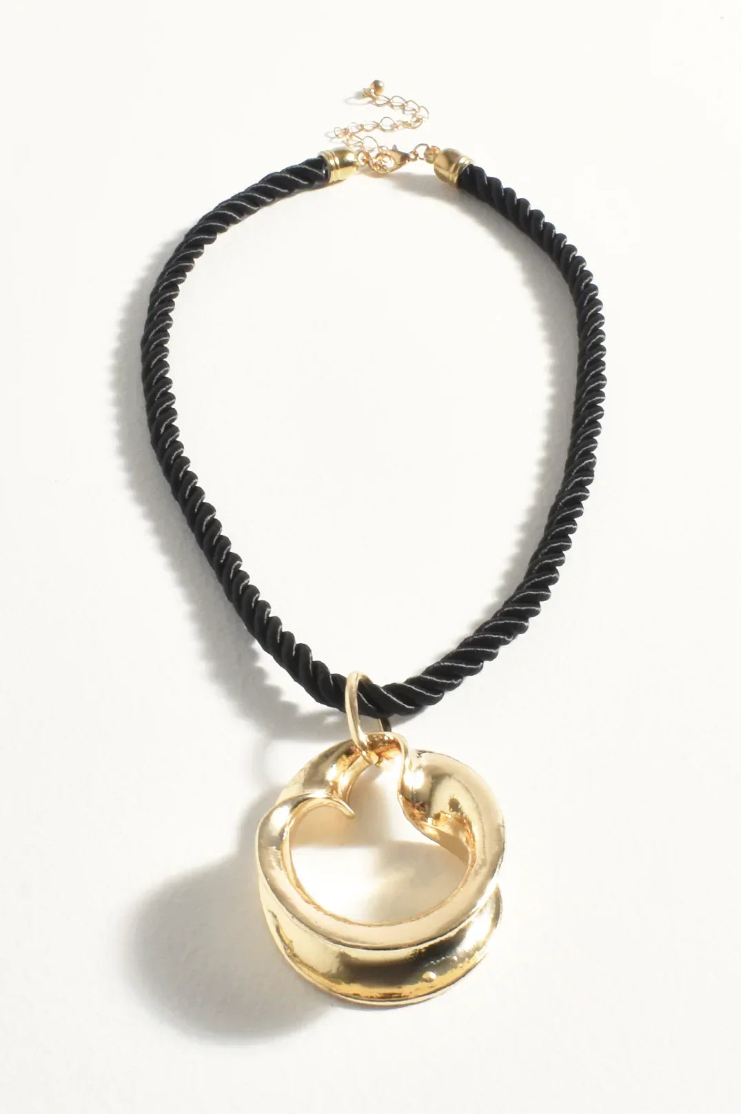 Lennon Black Rope Necklace