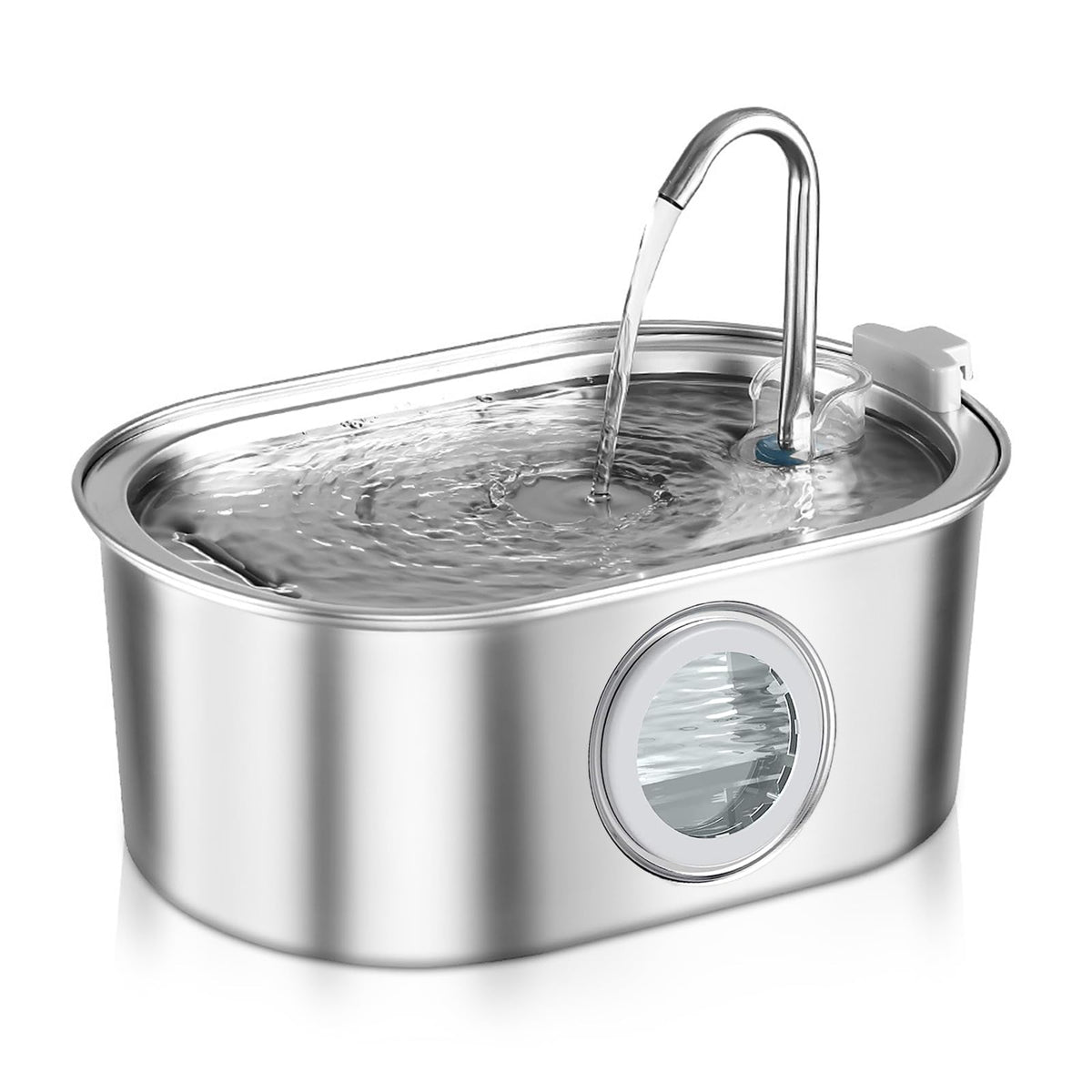 OMIPAWZ 3.2L Cat Water Fountain Stainless Steel with