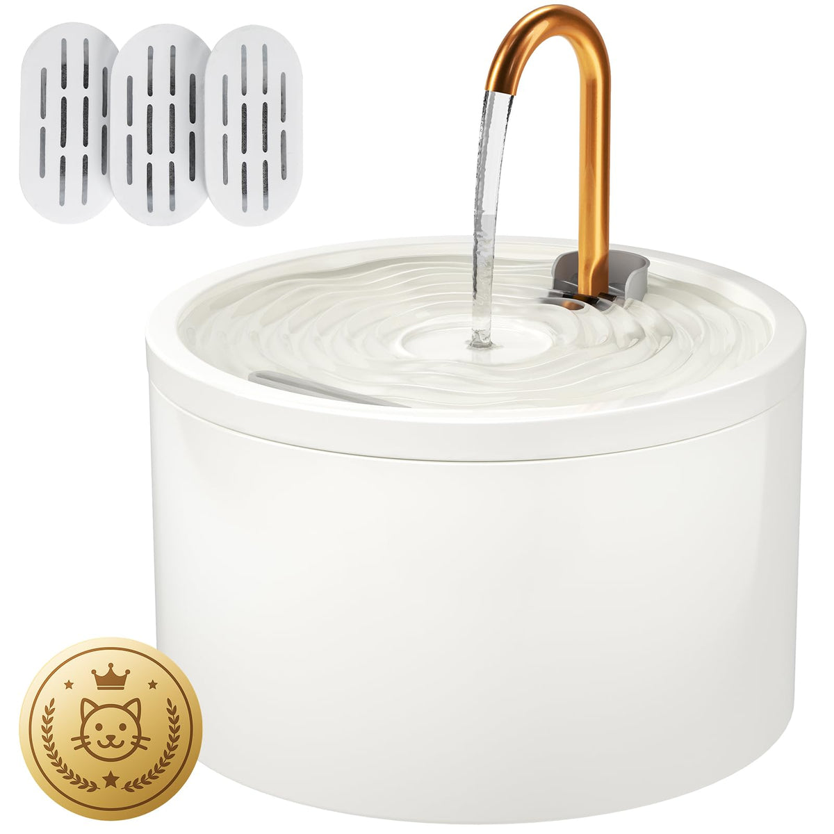 DOOOB Ceramic Cat Water Fountain