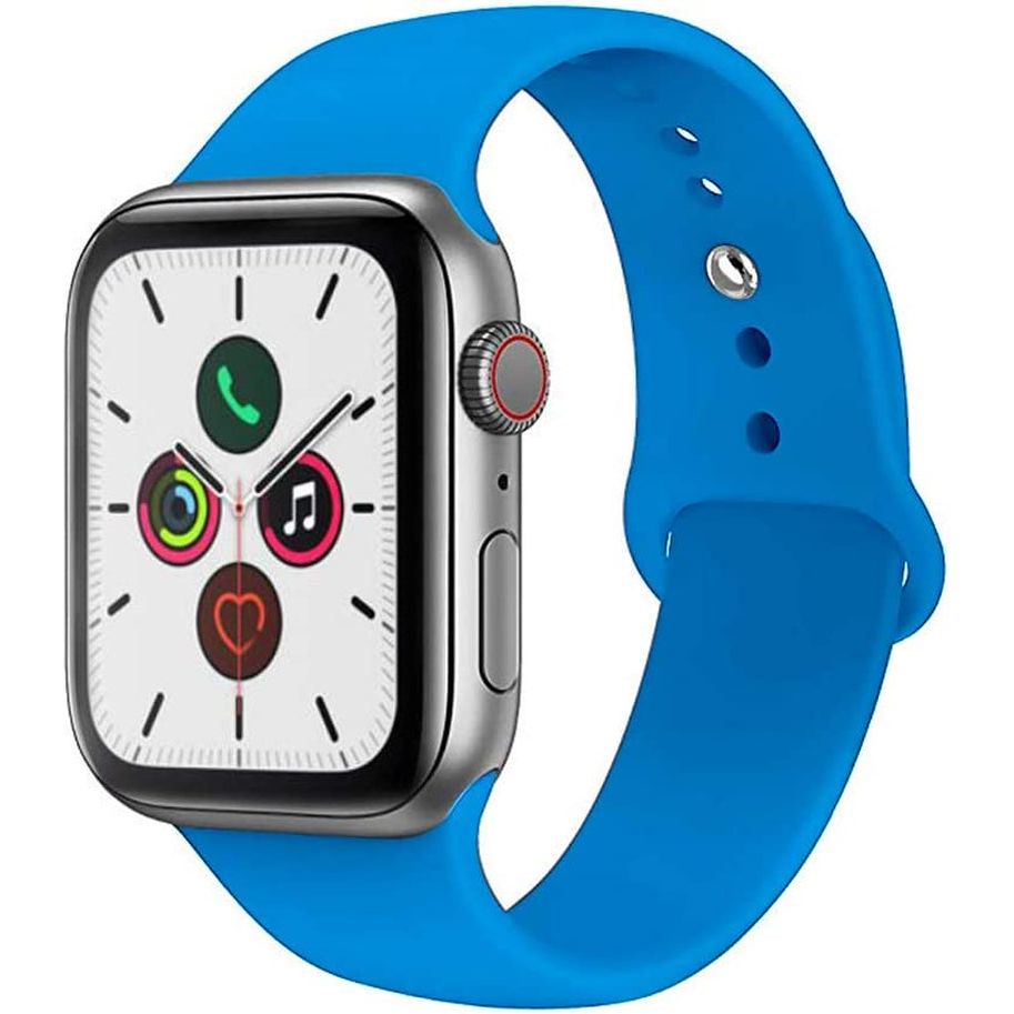 For Apple Watch Band 38Mm 40Mm 41Mm 42Mm 44Mm 45Mm 46Mm 49Mm Soft Silicone Sport Strap Compatible for Apple Iwatch Ultra 2 Ultra Series 10/9/8/7/6/5/4/3/2/SE 2/Se(White,38/40/41/42Mm(Series 10)-S/M)