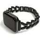 Metal Bracelet Compatible for Apple Watch Band 38Mm 40Mm 41Mm 42Mm 44Mm 45Mm 46Mm 49Mm, Dressy Bangle Chain Watch Strap for Iwatch Series 10/9/8/7/6/5/4/3/2/1/Se/Ultra