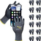 N-180 12 Pairs Micro-Foam Nitrile Coated Work Gloves, Ideal for General Purpose, Automotive, Construction, Home Improvement (Touchscreen Compatible)