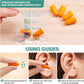 50 Pairs Earplugs for Noise Canceling Ear Plugs for Sleep Work Snoring Sound Canceling Blocking Construction Loud Noise Reducing Soft Foam Earplugs