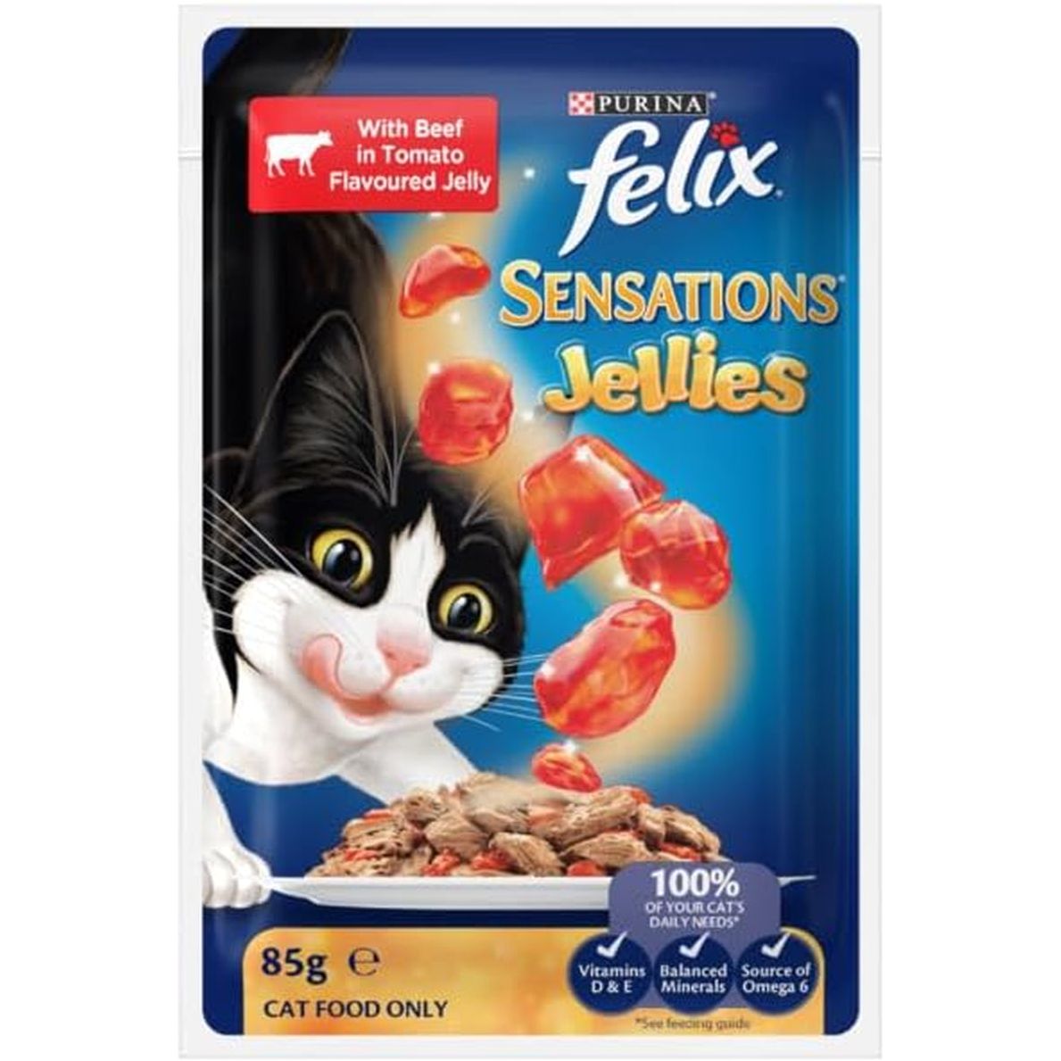 Sensations Adult Wet Cat Food Favourites Menu Jellies 60X85G