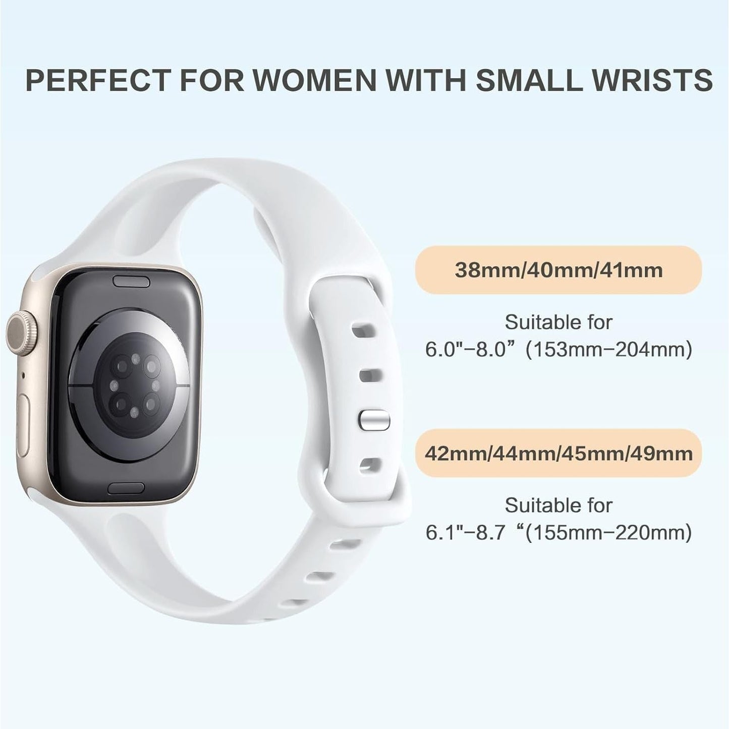 Bandelle 6 Pack Silicone Slim Bands