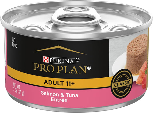 PRO PLAN Adult 11+ Wet Cat Food Salmon & Tuna Entrée 24X85G