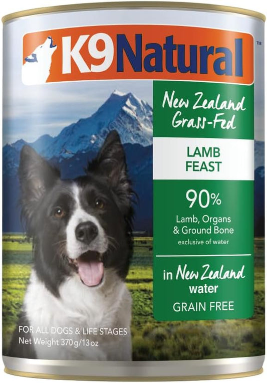 Bpa-Free & Gelatin-Free Canned Dog Food, Lamb 370G 12 Pack