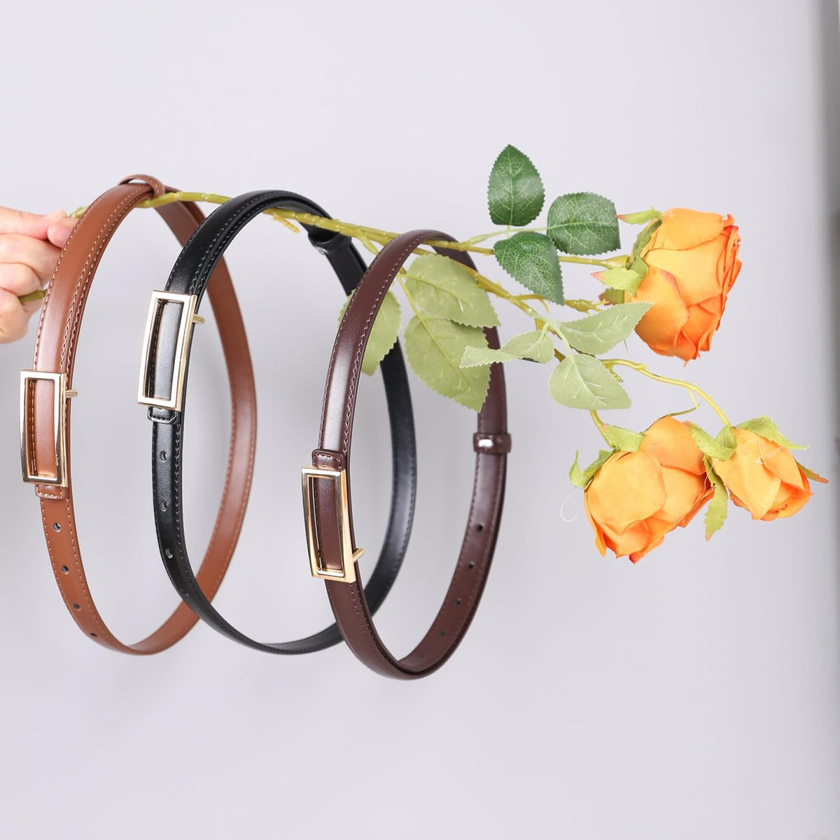 quinn-square-buckle-skinny-belt photo 7