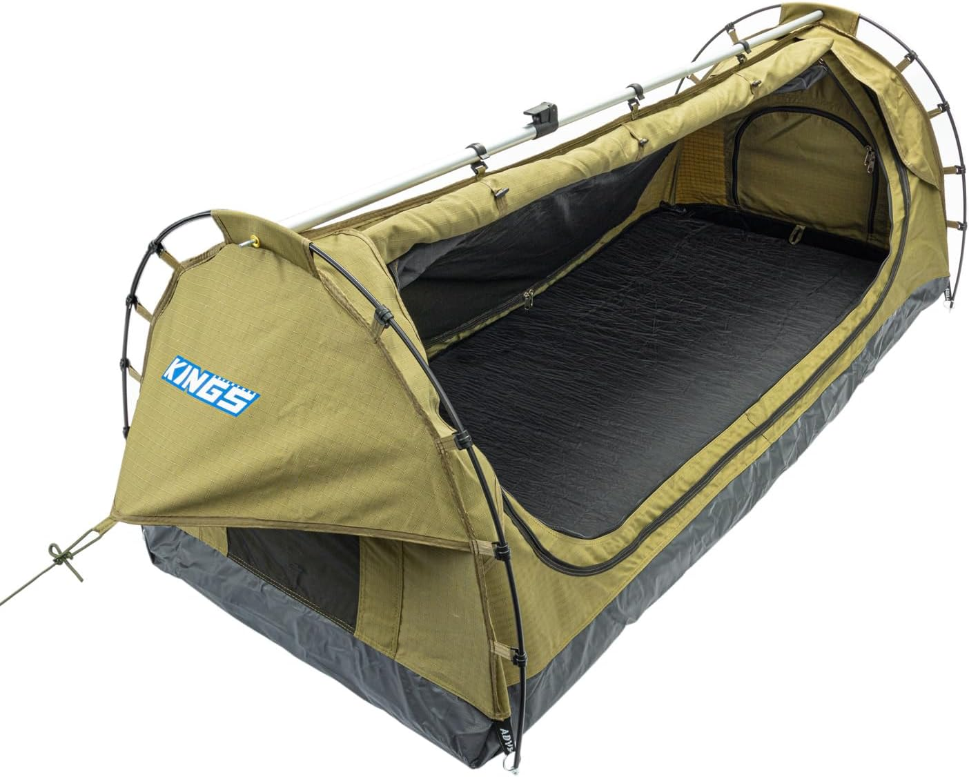 Adventure Kings Single Swag Dome Tent Hiking Outdoor Camping + 37 Piece 6Person Picnic Set