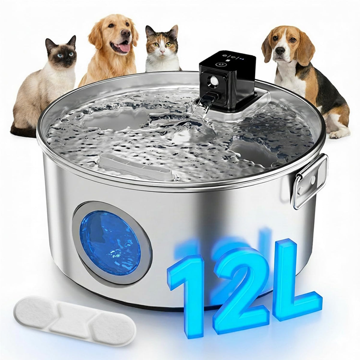 Bloomest 12L Cordless Pet Water Fountain