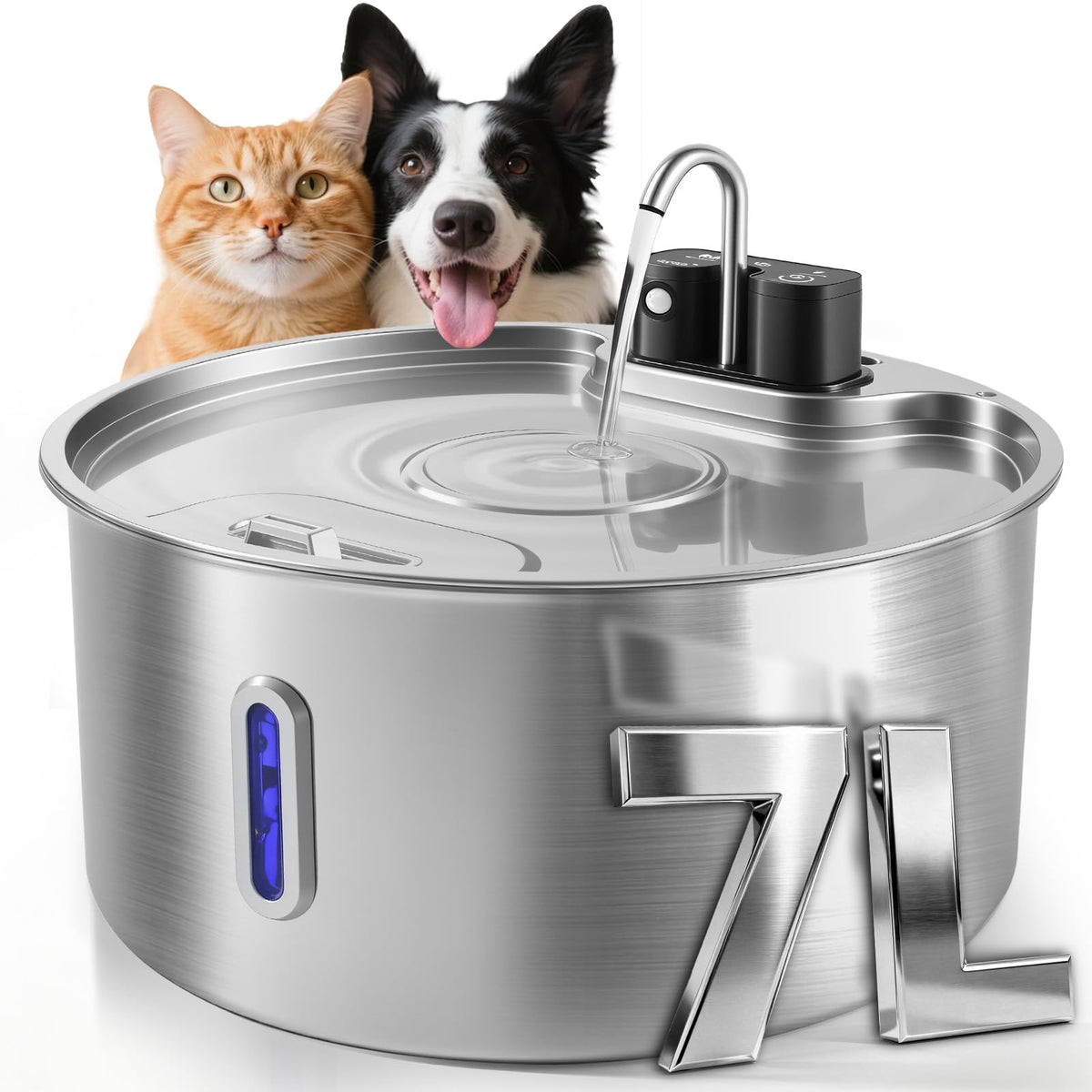 Dog Water Fountain for Large Dogs