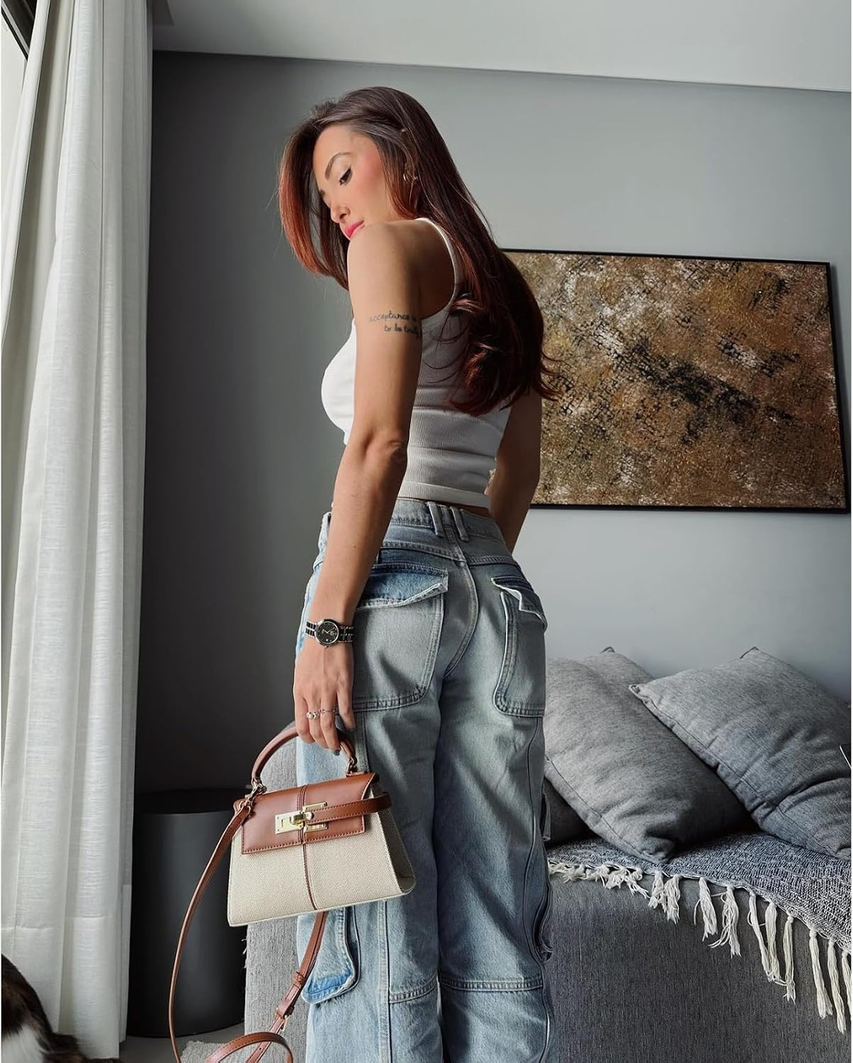 elise-canvas-top-handle-bag photo 2