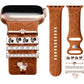 Flower Engraved Band Compatible with Apple Watch Bands 38Mm 40Mm 41Mm for Women, Soft Silicone Sport Band with Decorative Apple Watch Charms for Iwatch Series 9 8 7 6 5 4 3 2 1 SE (With Band)
