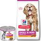 Senior Small & Mini Breed Dog Food Bundle, Adult 11+, 2.04 Kg Dry Kibble & Adult 7+ 12X200G Wet Food Chicken Recipe