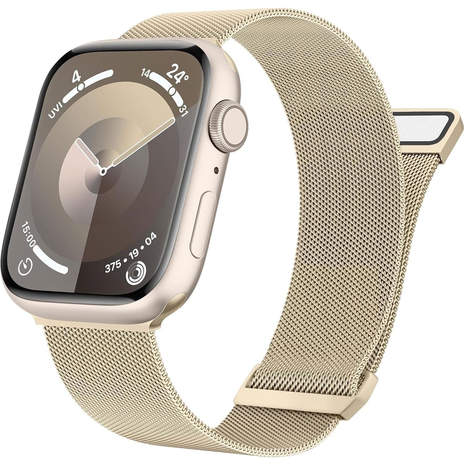 Metal Bands for Apple Watch Bands 49Mm 45Mm 44Mm 42Mm 41Mm 40Mm 38Mm Women Men, Stainless Steel Loop Magnetic Milanese Mesh Strap for Apple Watch Ultra Iwatch Series 9/8/7/SE/6/5/4/3/2/1