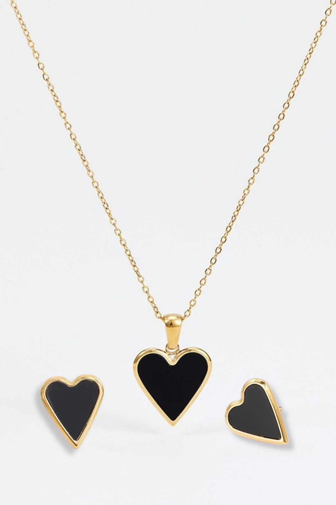 Milan Black Love Necklace