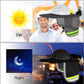 Hard Hat Sunshield - Upgrade Full Brim Neck Sunshade Cover with Reflective Strip for Hardhats