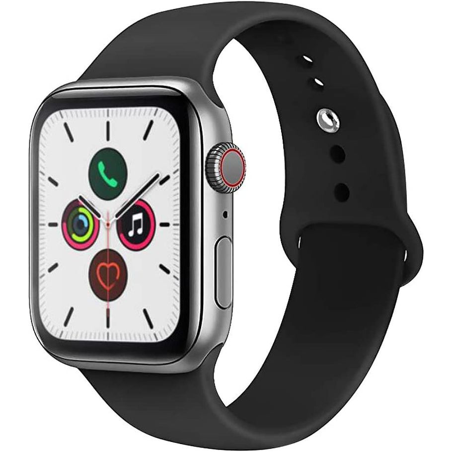 For Apple Watch Band 38Mm 40Mm 41Mm 42Mm 44Mm 45Mm 46Mm 49Mm Soft Silicone Sport Strap Compatible for Apple Iwatch Ultra 2 Ultra Series 10/9/8/7/6/5/4/3/2/SE 2/Se(White,38/40/41/42Mm(Series 10)-S/M)