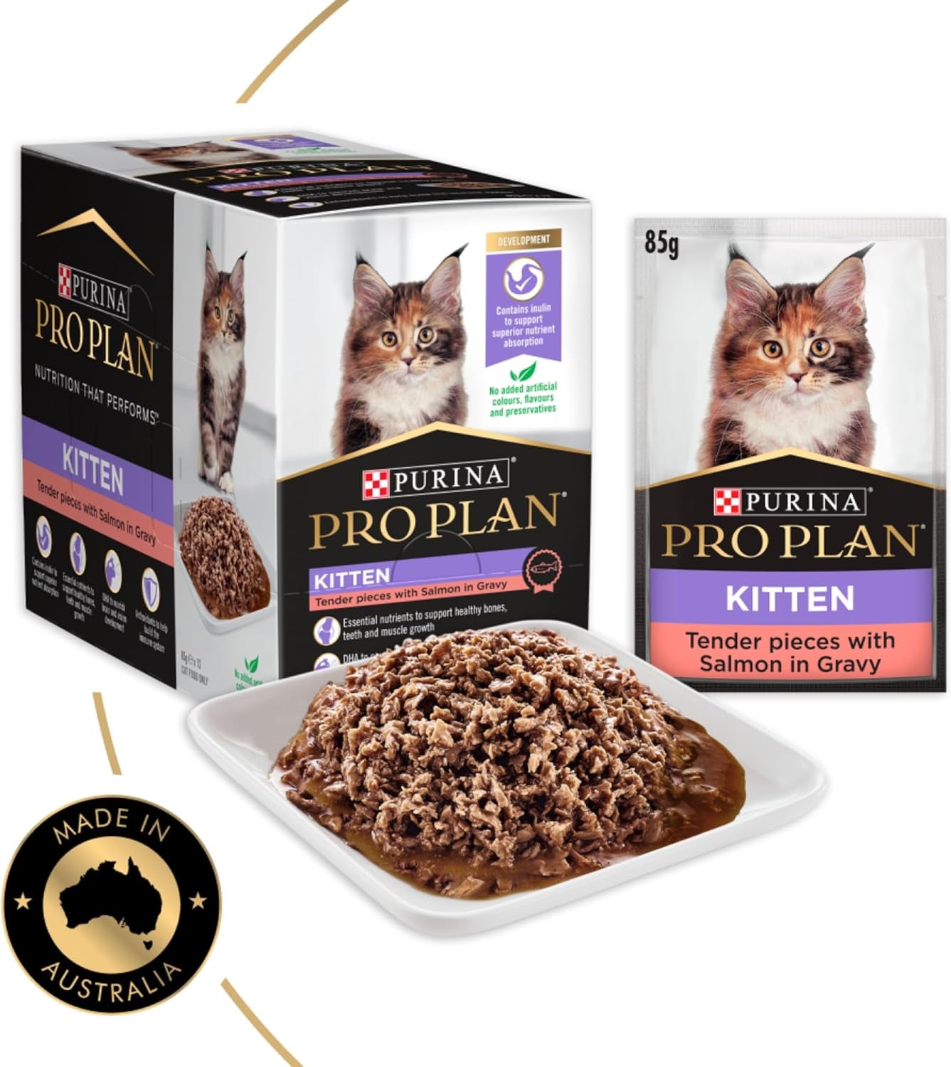 PRO PLAN Kitten Wet Cat Food Salmon in Jelly 12X85G