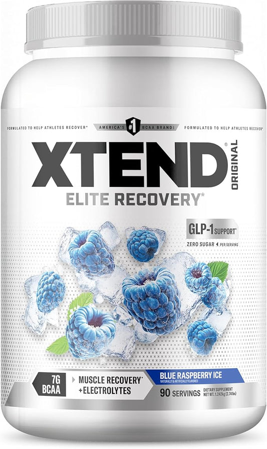 Scivation Xtend BCAA Powder, Branched Chain Amino Acids, BCAAs, Blue Raspberry, 90 Servings