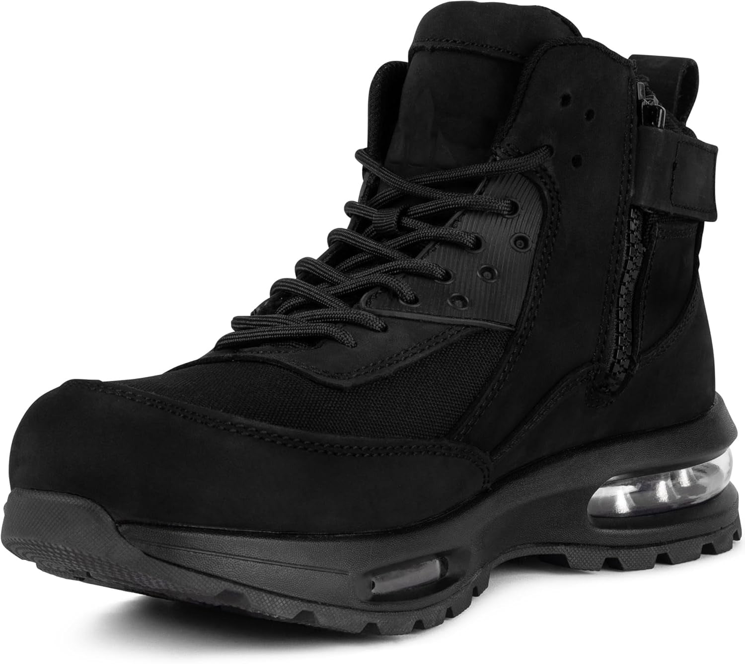 Flight Zip Side Safety Work Boots for Tradies - Premium Tasmanian Leather, Steel Toe Cap, and Innovative AIR Sole Cushioning | Orthopaedic Innersole, Lightweight, & Durable Safety Boots