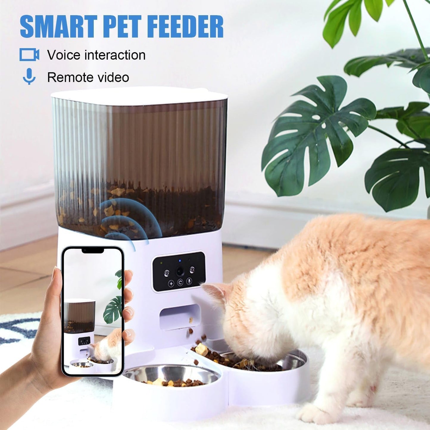 5L Automatic Pet Feeder with 1080P HD Camera