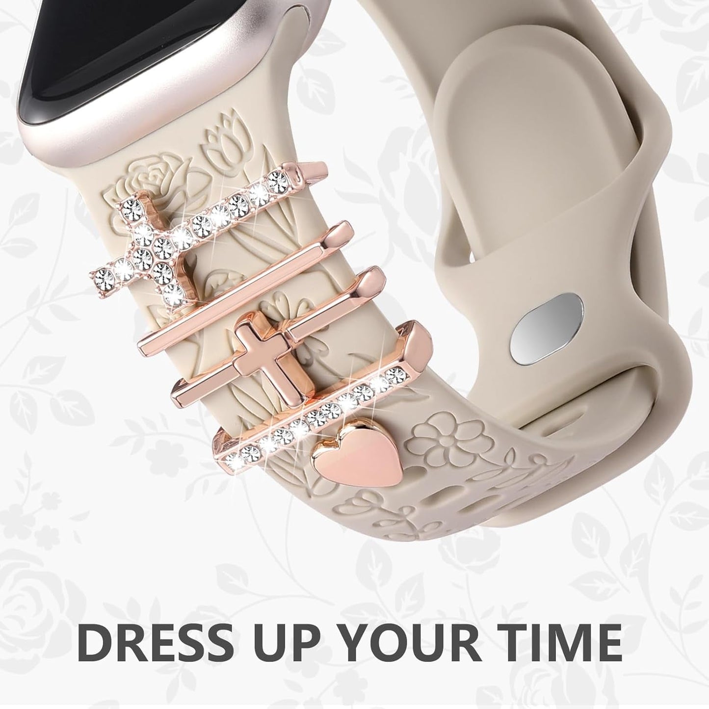 Soft Silicone including 5 Charms!