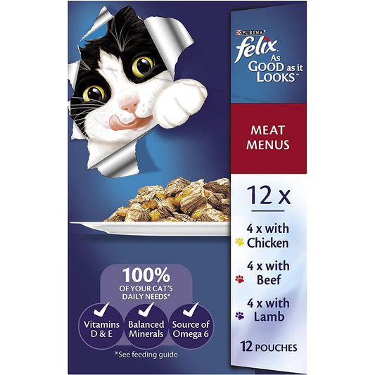 as Good as It Looks Adult Wet Cat Food Meat Menus in Jelly 60X85G