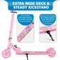 V1 Scooters for Kids, 2 Wheel Folding Kick Scooter for Girls Boys, 3 Adjustable Height, Light up Wheels, Lightweight Scooter with Sturdy Frame, Kickstand for Children 3 to 12 Years Old