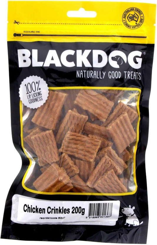 Chicken Crinkles 200G Dog Food Treat  High Protein Tasty Chewy Healthy