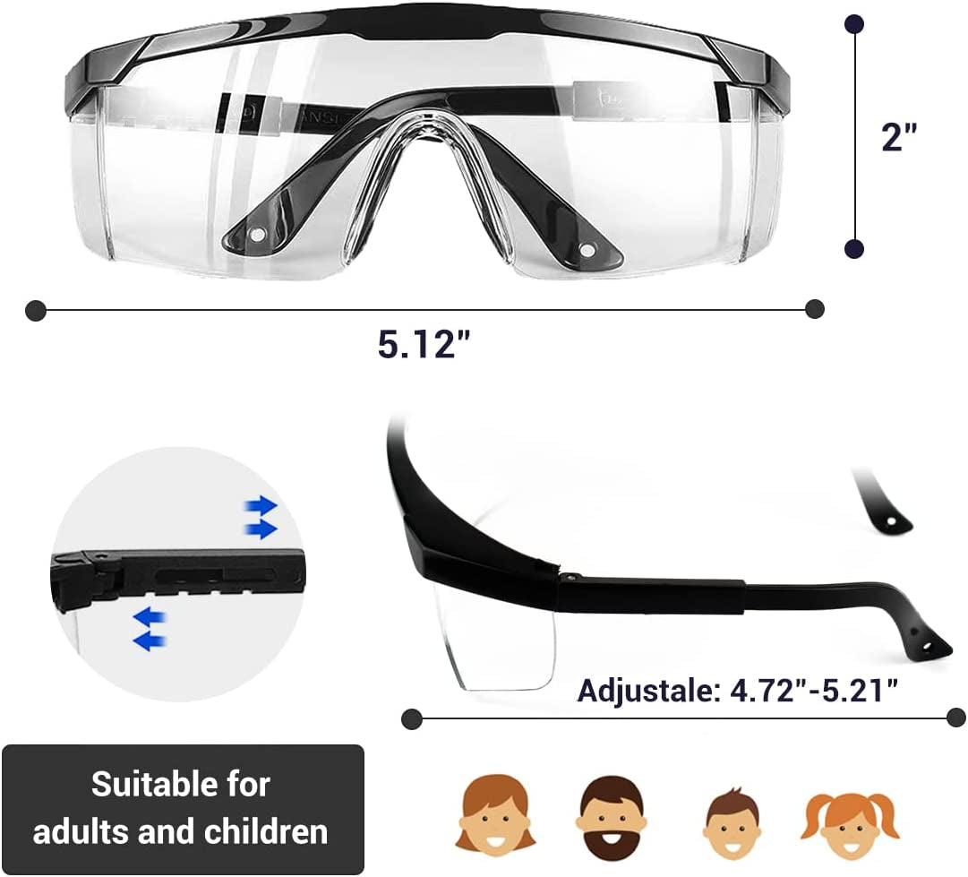 Safety Goggles Protective Eyewear Goggles, anti Droplet Debris Googles for Work Lab