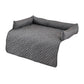 90*90CM Grey Waterproof & Scratch-Resistant Pet Sofa Protector Mat with Pillow | Cat & Dog Bed, Washable, All-Season