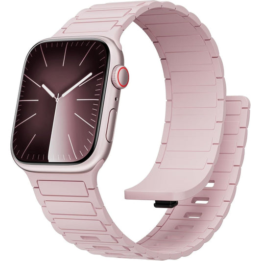 Magnetic Bands for Apple Watch Ultra/2 Band 49Mm 46Mm 45Mm 44Mm 42Mm Iwatch Band 42Mm 41Mm 40Mm 38Mm Women Men,Soft Silicone Strap Sport Loop Bracelet Wristbands for Apple Watch Series 10 9 8 7 6 5 4 3 2 SE 2Nd