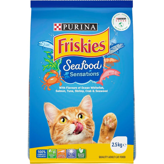 FRISKIES Adult Dry Cat Food Seafood Sensations 2.5Kg