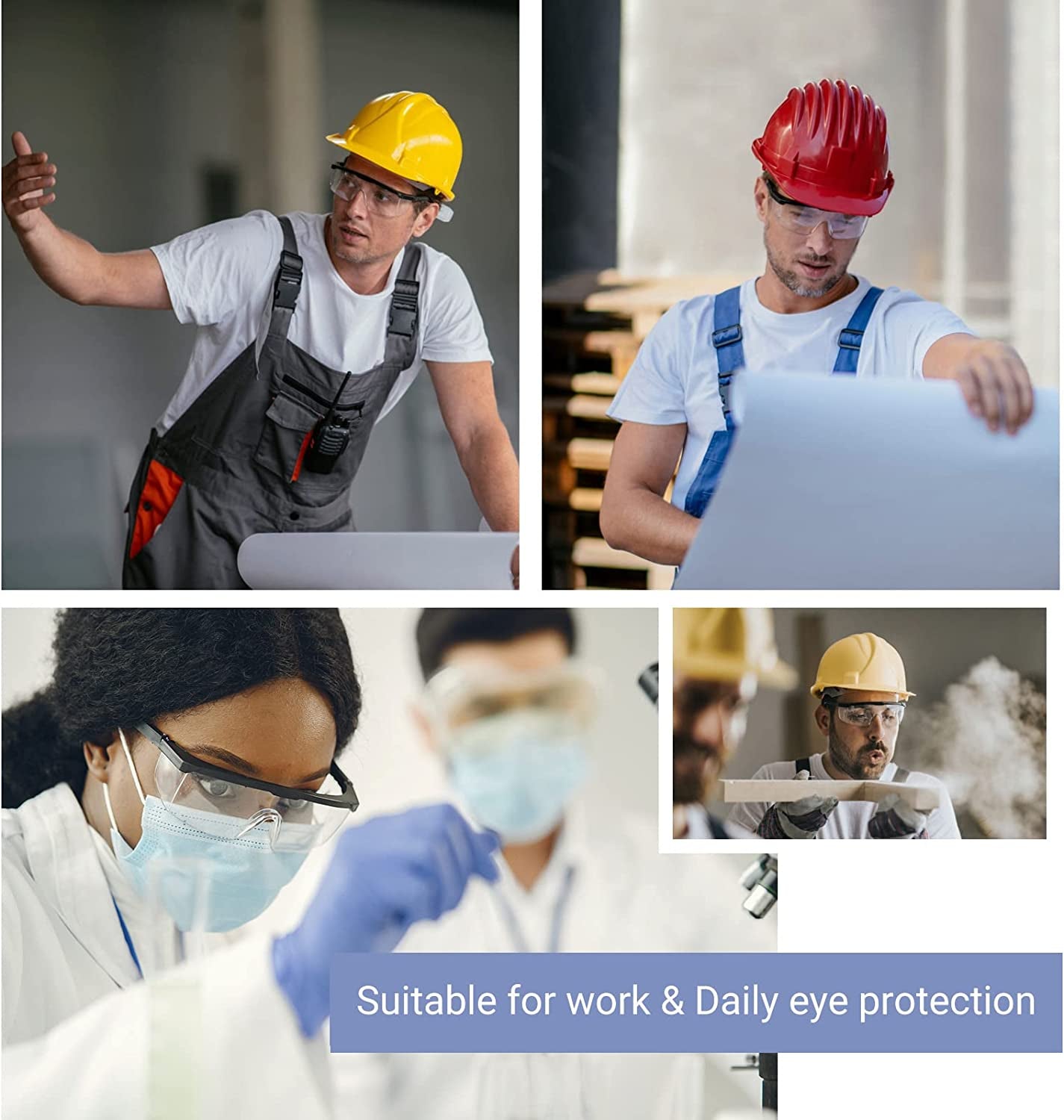 Safety Goggles Protective Eyewear Goggles, anti Droplet Debris Googles for Work Lab