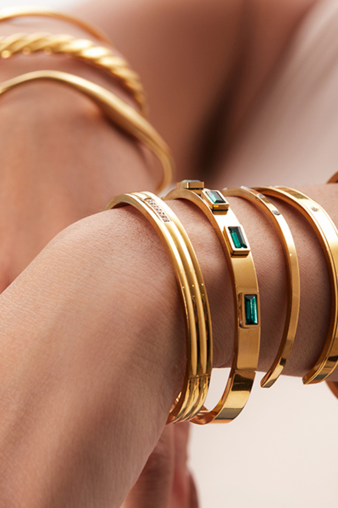 Sarcelles Bangle Emerald
