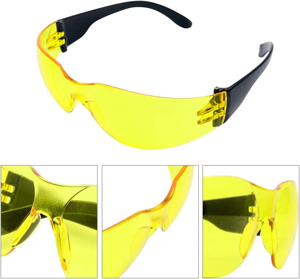 Safety Glasses, Anti-Fog and anti Scratch Reduction Coating, Reinforced Resistant and Protective Lens, Eye Protection Glasses Safety for Snug Fit (Dark Grey)