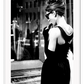 Audrey Hepburn iconic model celebrity black and white cigarette photography fashion print 
