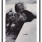 Fashion model iconic photography nude smoking spa sexy celebrity black and white  