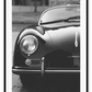 Car print black and white half car vintage iconic retro 